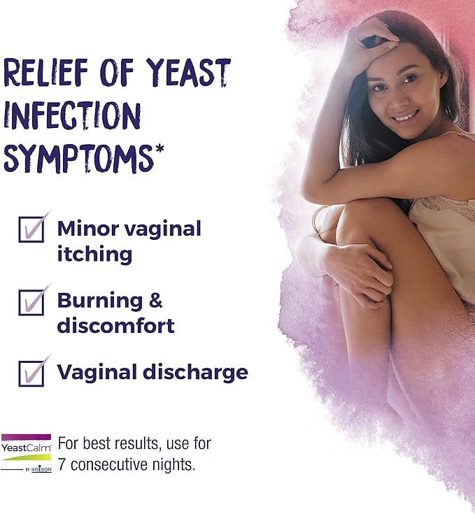 Boiron YeastCalm Homeopathic Suppositories for Yeast Infections, Burning, Discharge, and Minor Vaginal Itching - 14 Count