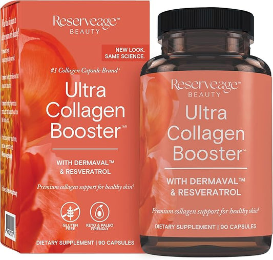 Reserveage, Ultra Collagen Booster, Skin Supplement, 90 Capsules