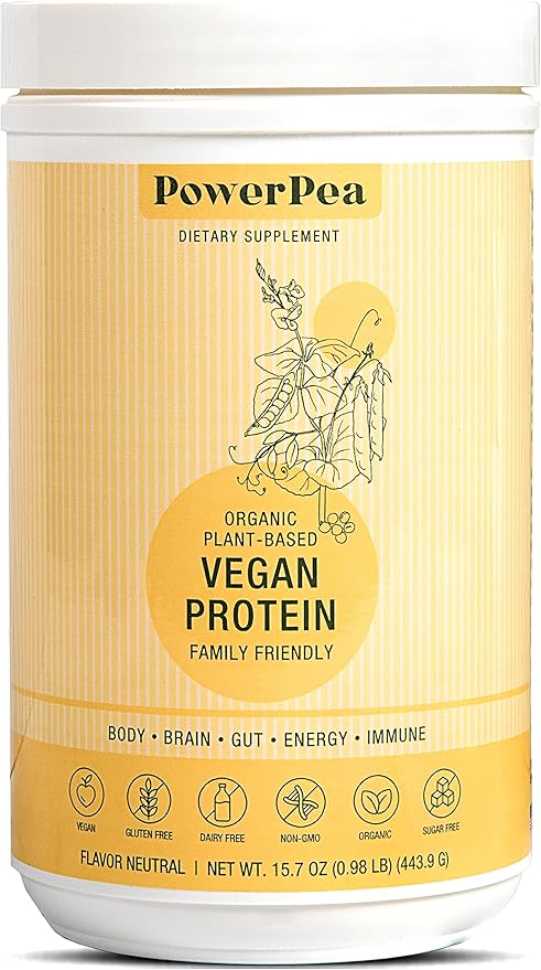 Plant Based Vegan Protein Unflavored- USDA 3, Turmeric,