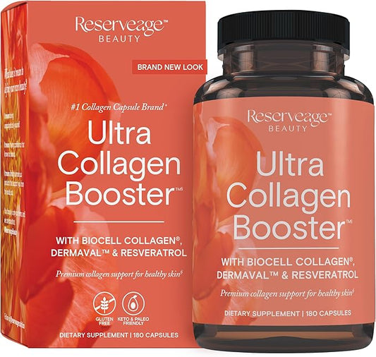 Reserveage, Ultra Collagen Booster, Skin Supplement, 180 Count