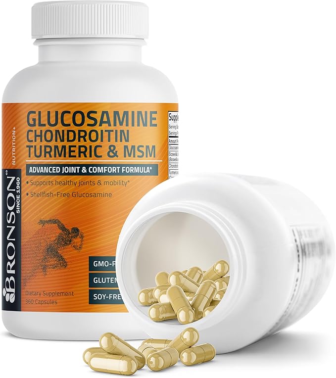 Bronson Glucosamine Chondroitin Turmeric & MSM 360 Capsules