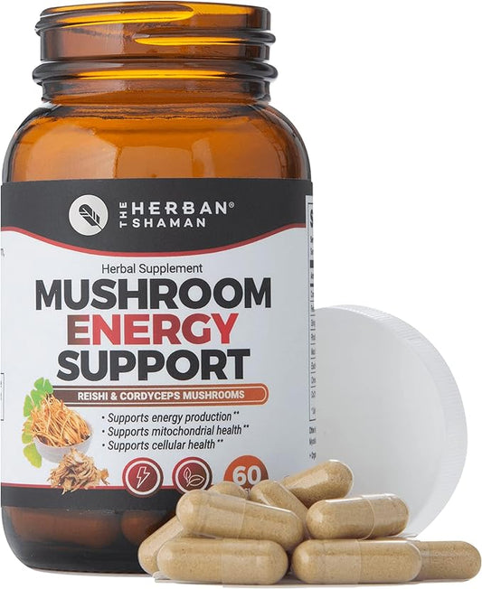 Mushroom Supplement Energy Support CoQ10 + (60 Capsules)