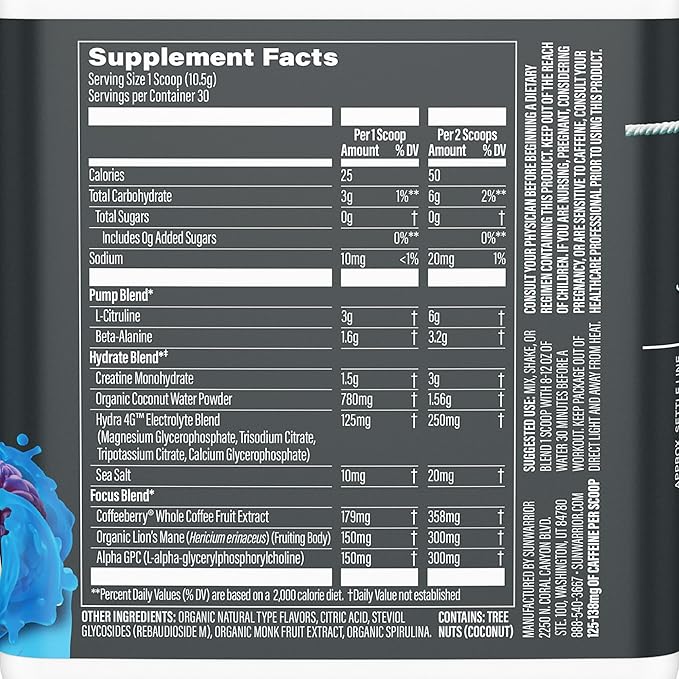 Pre Workout Powder Energy Drink 30 Servings