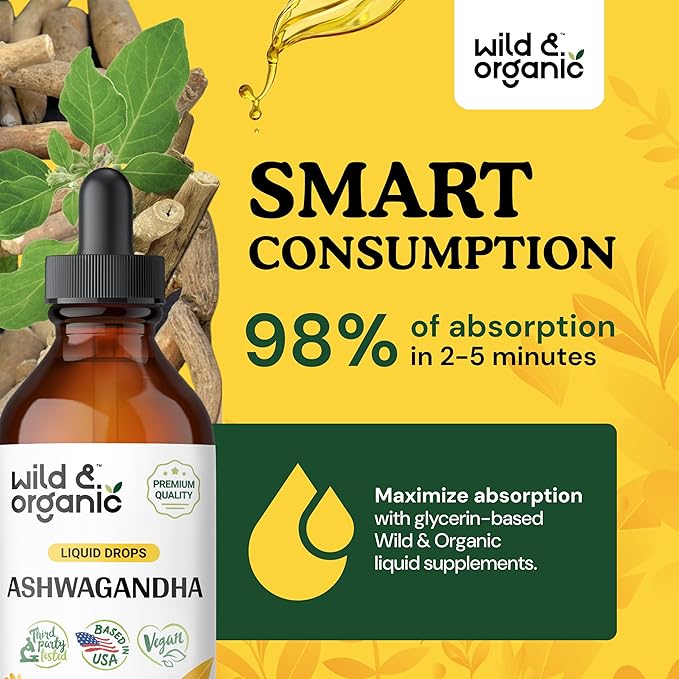 Ashwagandha Drops - Mood Support Supplement 4 fl