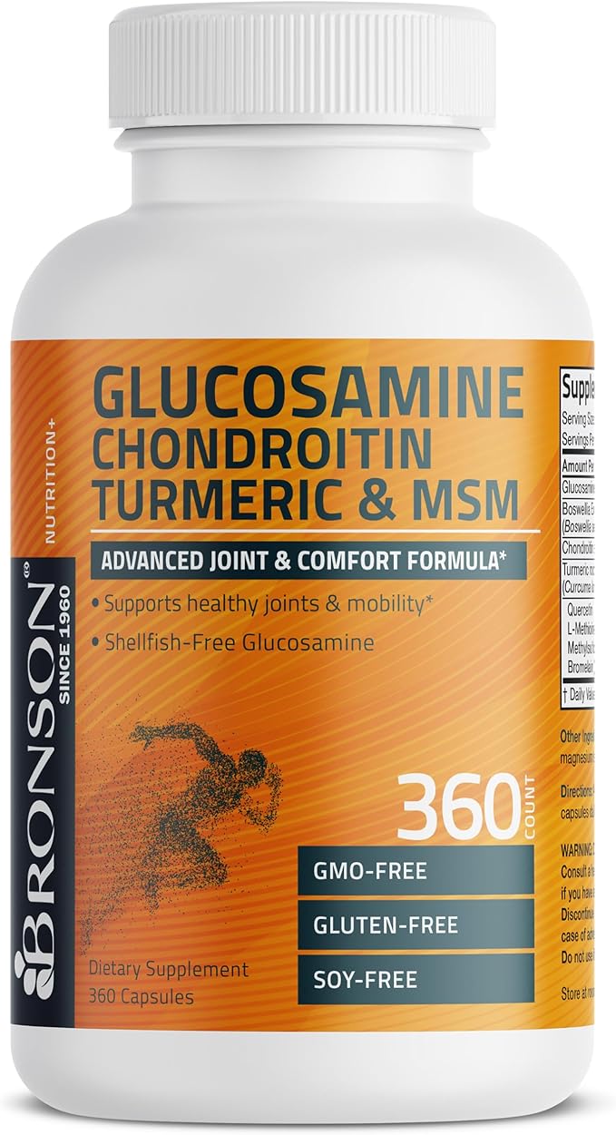 Bronson Glucosamine Chondroitin Turmeric & MSM 360 Capsules
