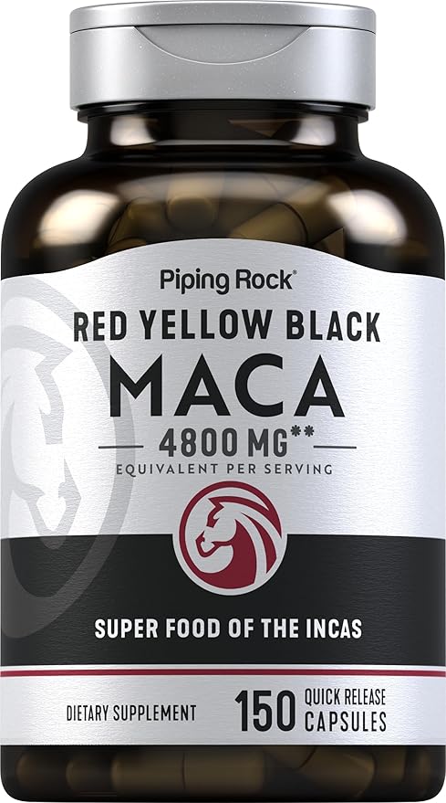 Piping Rock Maca Root Capsules 4800mg | 150 Pills