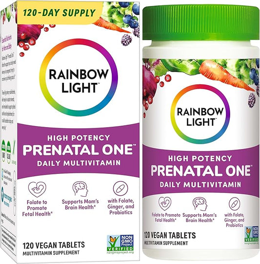 Rainbow Light High-Potency Prenatal One Multivitamin, 120 Count