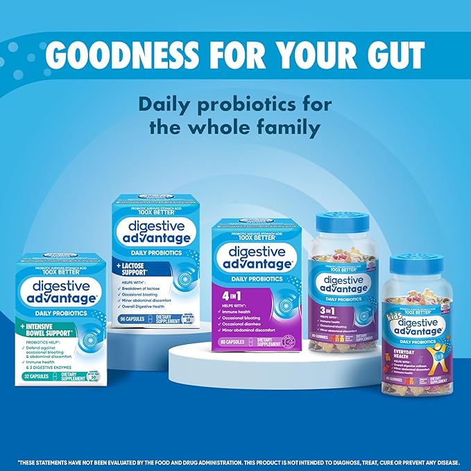 Digestive Advantage Probiotics + Lactase Digestive 96ct