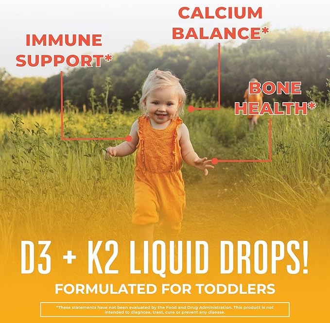 MaryRuth Organics Vitamin D3, Vitamin K2, D3 K2 K2 Drops, K2 D3 D3 Vitamin 1 Fl