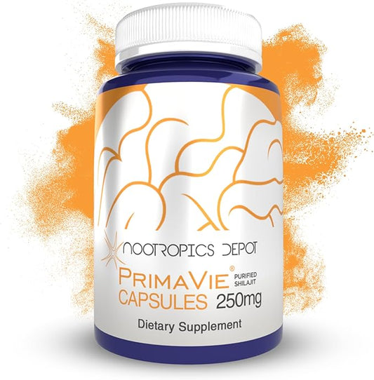Nootropics Depot PrimaVie Shilajit Capsules 250mg | 90 Count