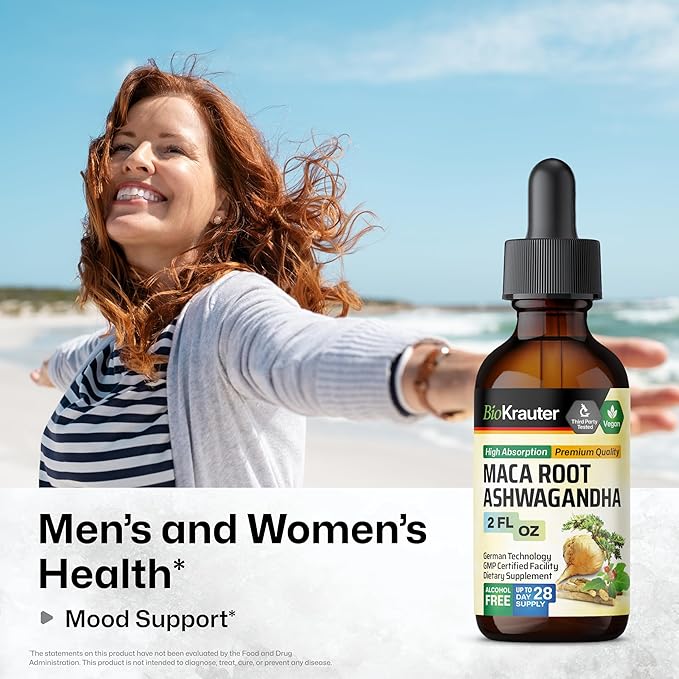 Maca Root and Ashwagandha Tincture 2 Fl.Oz.