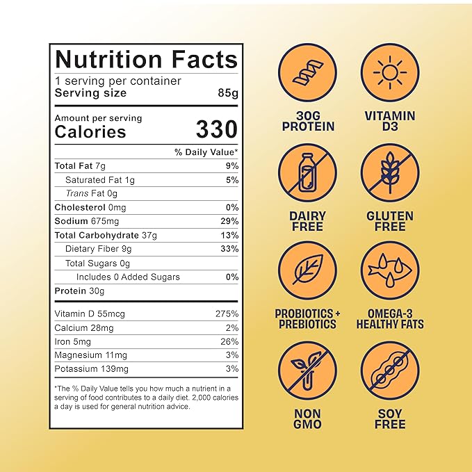 Kreatures of Habit Meal One | Overnight & Instant Superfood Protein Meal Replacement | Gluten Free, Dairy Free, 30g of Plant Based Protein, With No Added Sugar | Maple Caramel | Pack of 7