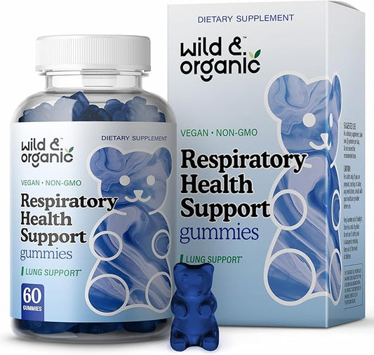 Wild & Organic Lung Detox Gummies 1000mg Mullein