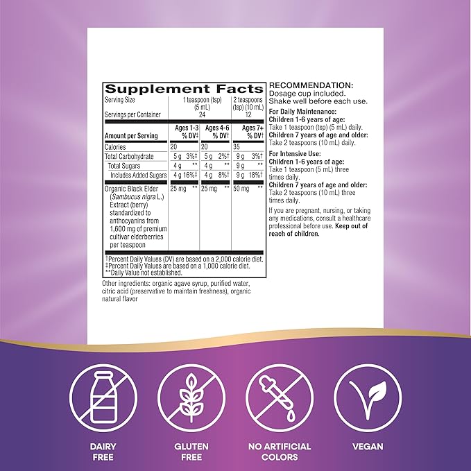 Nature's Way Sambucus Elderberry Traditional Immune 1+, Traditional 4 Fl