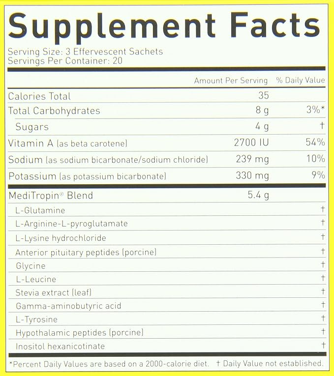 Dietary Supplement, 60 Effervescent Sachets, 1.3