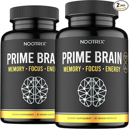 Prime Brain Supplement B12 & 60 Vegan