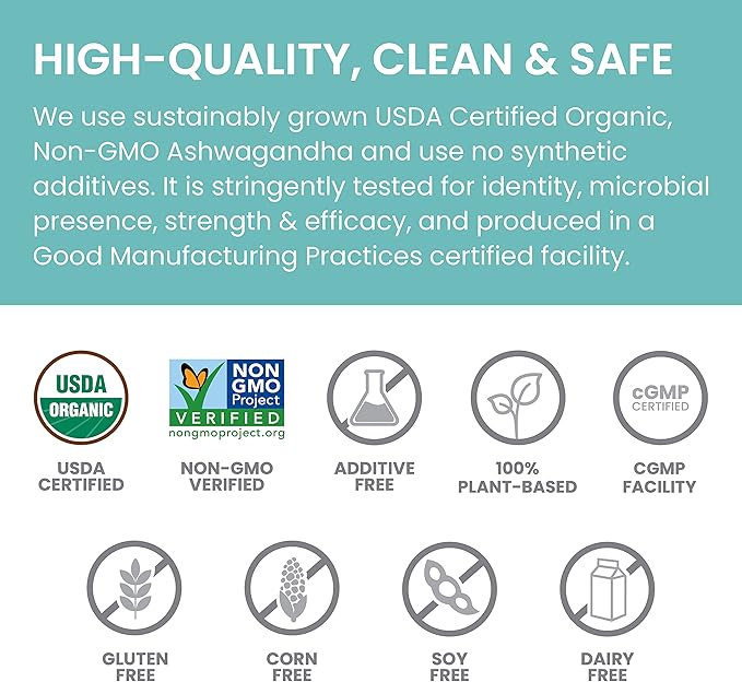 Himalaya Organic Ashwagandha Powder, Adaptogenic Superfood 7.9 oz, 3 Month