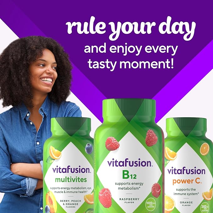 vitafusion Vitamin B12 Gummy Vitamins 1 Gummy 70 Day 140 Count