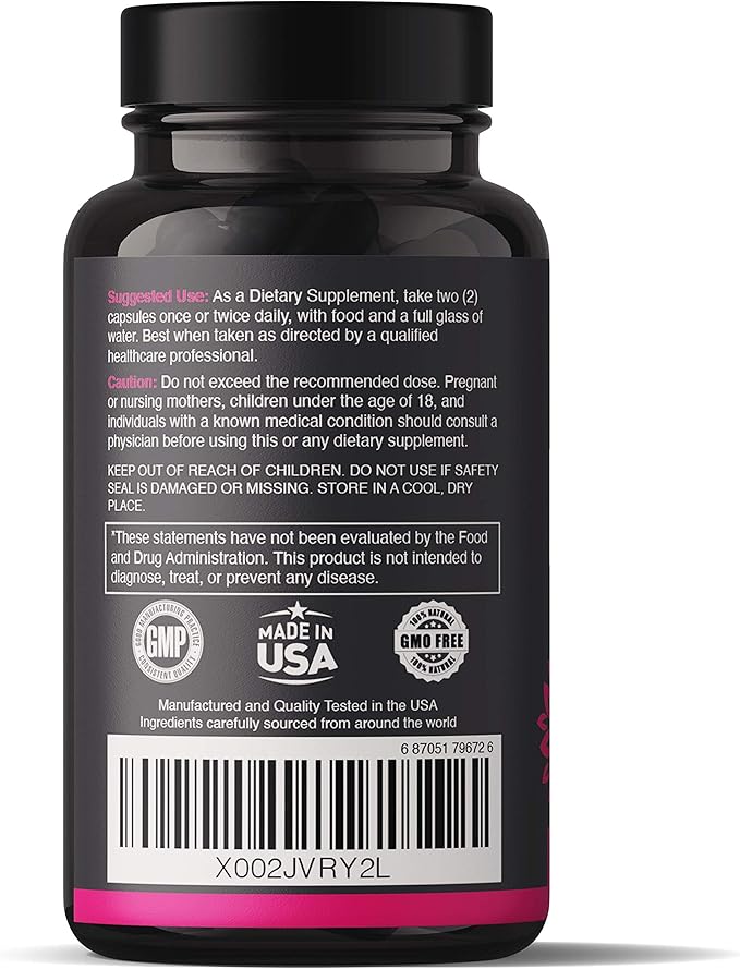 Natgrown Hormone Balance for Women PMS & Menopause Supplement for Fertility Hormonal & Menstrual Support, Helps Relief Hot Flashes - Maca Root, Vitex, Dong Quai & Black Cohosh Complex -Vegan Capsules
