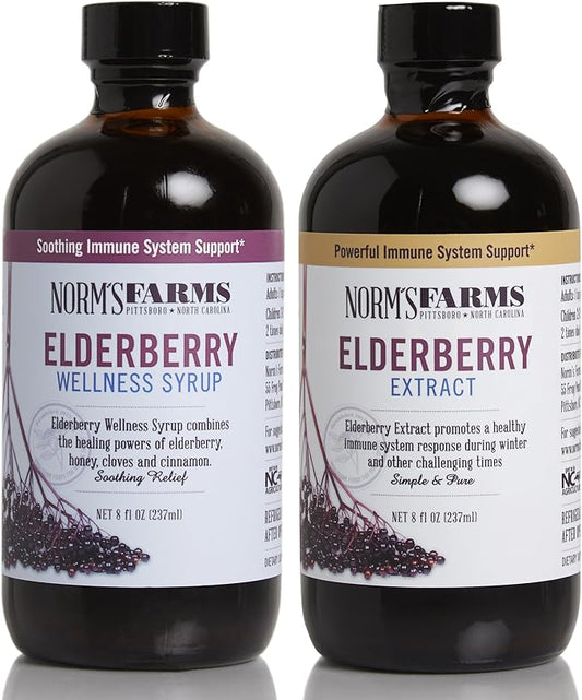 Norm's Farms Black Elderberry Wellness Syrup 2 8 8 Oz.