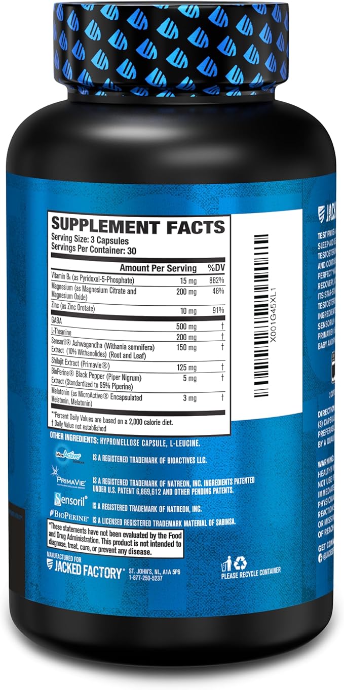 TEST PM Testosterone Booster & Sleep 90 Natural