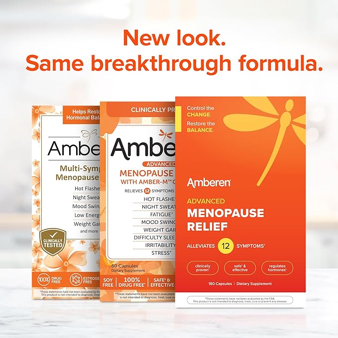 Amberen: Safe Multi-Symptom Menopause Relief. Clinically 12 Menopause 3 Month