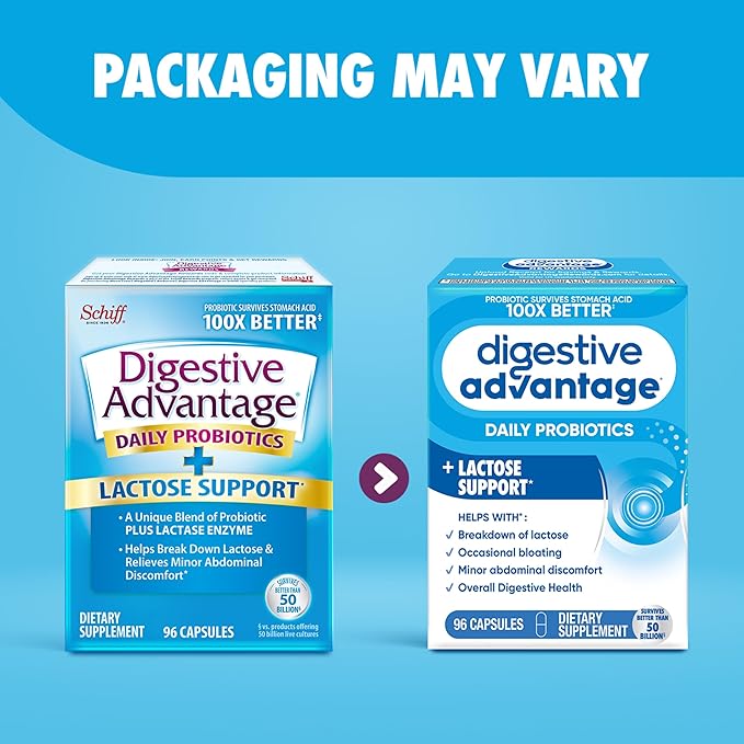 Digestive Advantage Probiotics + Lactase Digestive 96ct