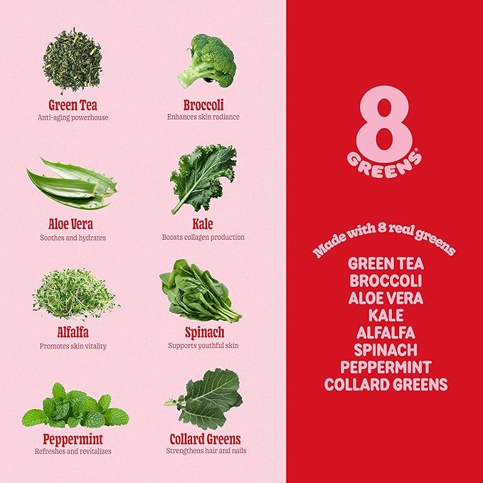 8Greens Skin Gummies with Collagen & Biotin 50 Vegan