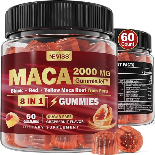 Sugar Free Maca Root Filled Gummies 2000mg for