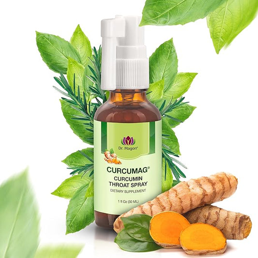 Natural Turmeric Curcumin Throat Spray by UC3 Clear 1 Fluid