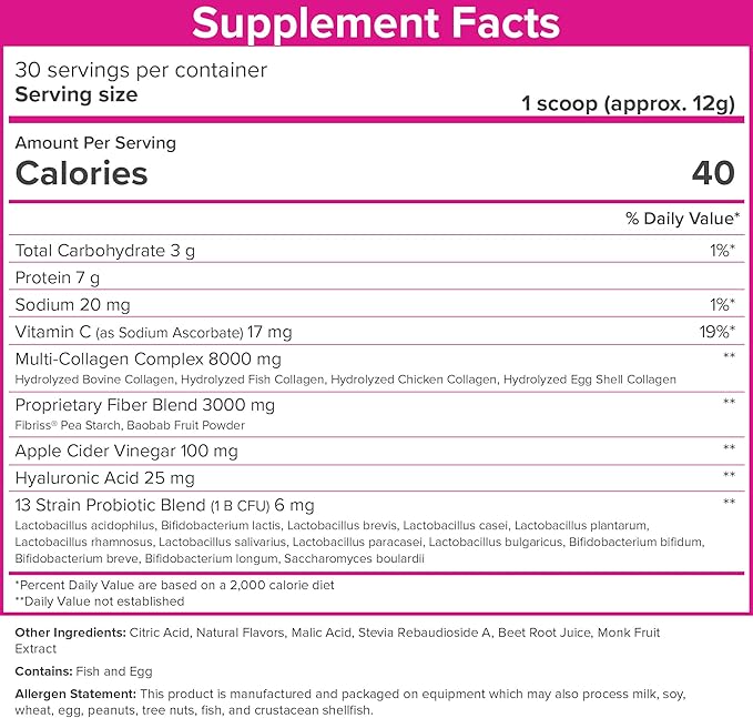 SkinnyFit Super Youth Tropical Punch Multi-Collagen 30 Servings