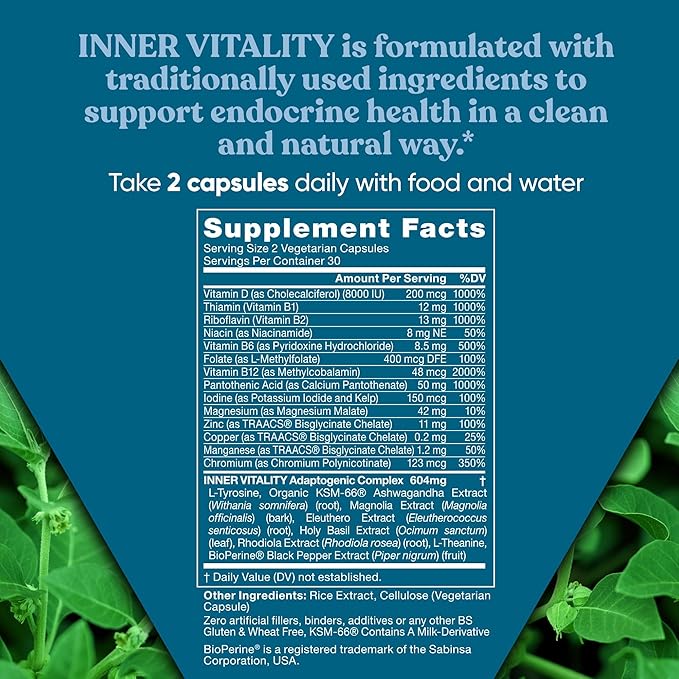 Vitality Cortisol Manager – Fight Fatigue, 60 Veg