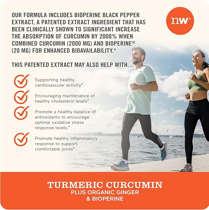 NatureWise Curcumin Turmeric 2250mg 95% Curcuminoids 500mg - 360 Capsules[4-Month Capsules[4-Month Supply]