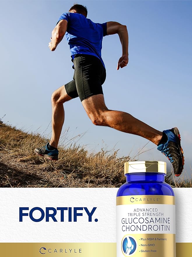 Carlyle Glucosamine Chondroitin MSM Turmeric 4050 mg 200 Count