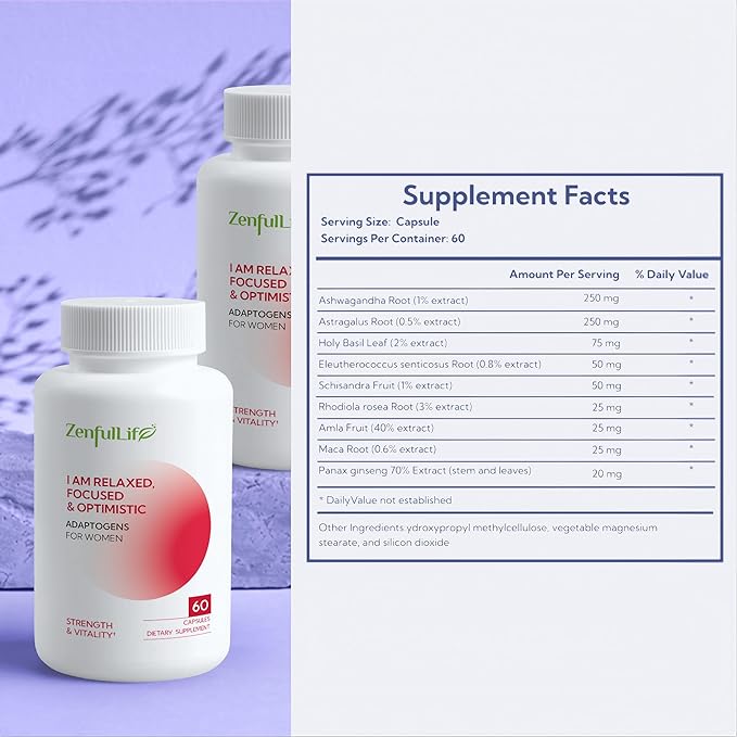 Adaptogens for Women 60 Capsules.