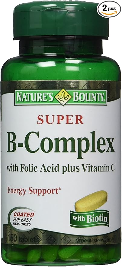 Nature's Bounty Super B-complex with Folic 300 Tablets (2 X 150 Count