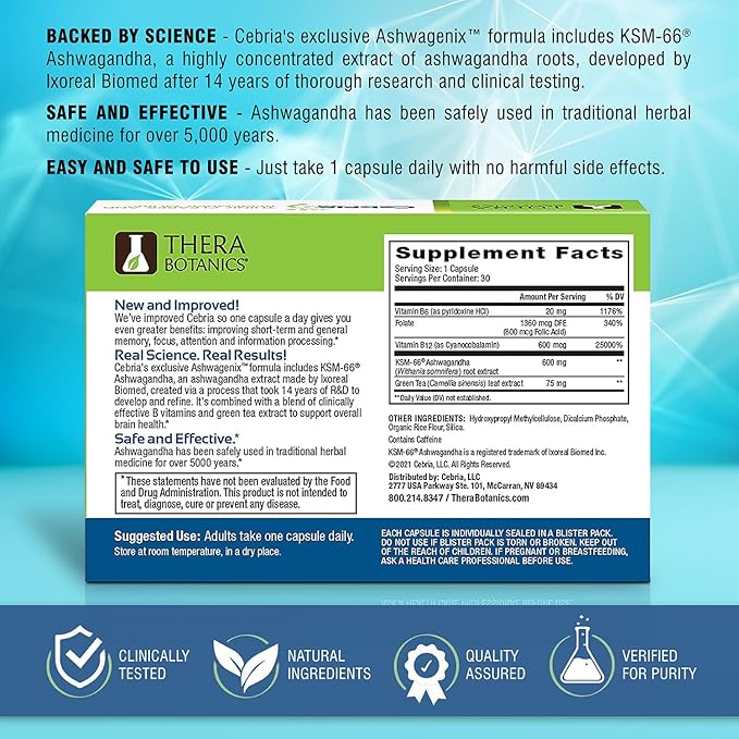Ultra Brain Supplement for Men, Women (30 Count)