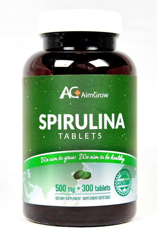 Spirulina Tablets 500mg 300 Tablets Canada