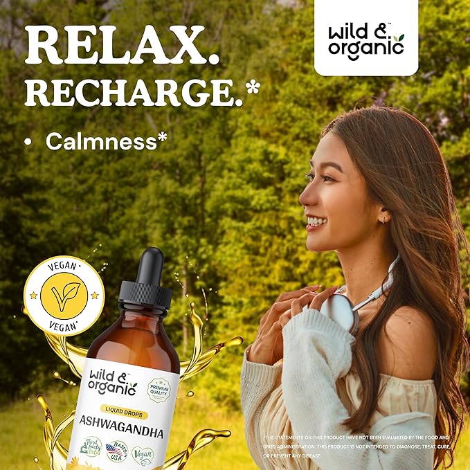 Ashwagandha Drops - Mood Support Supplement 4 fl