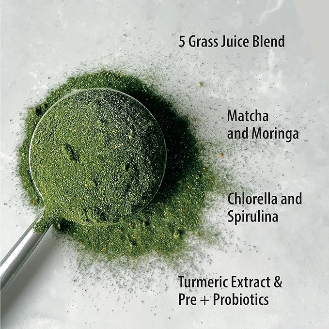 Organic Traditions Super Greens Powder Superfood with Turmeric, Pineapple Coconut Flavored Organic Greens Superfood Powder, 200g / 7oz Bag