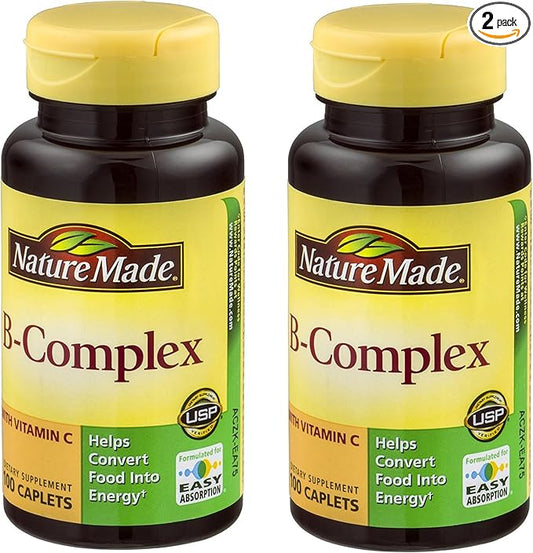 Nature Made Vitamin B-Complex Caplets 100 2)